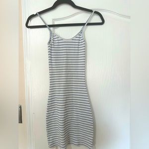 Brandy Melville striped ribbed dress